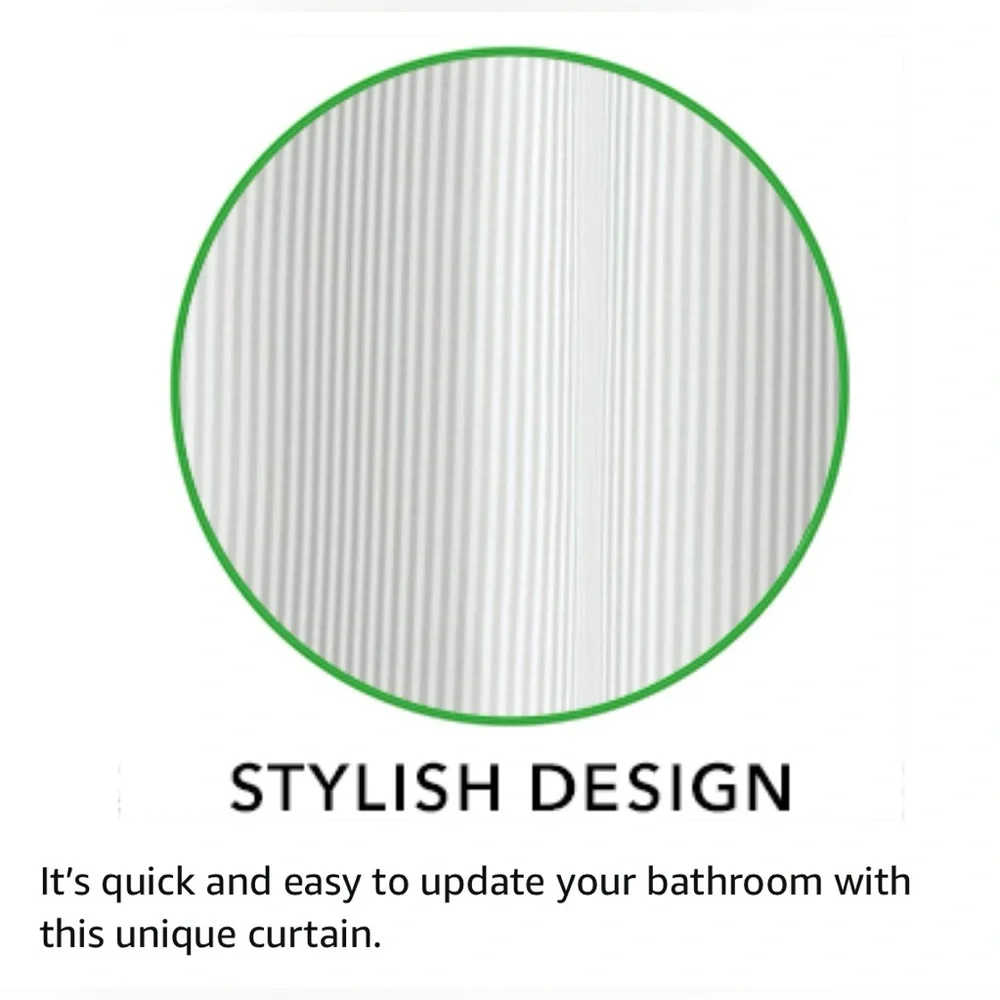 mDesign White Shower Curtain 72”x72” Excellent Condition (No Hooks)